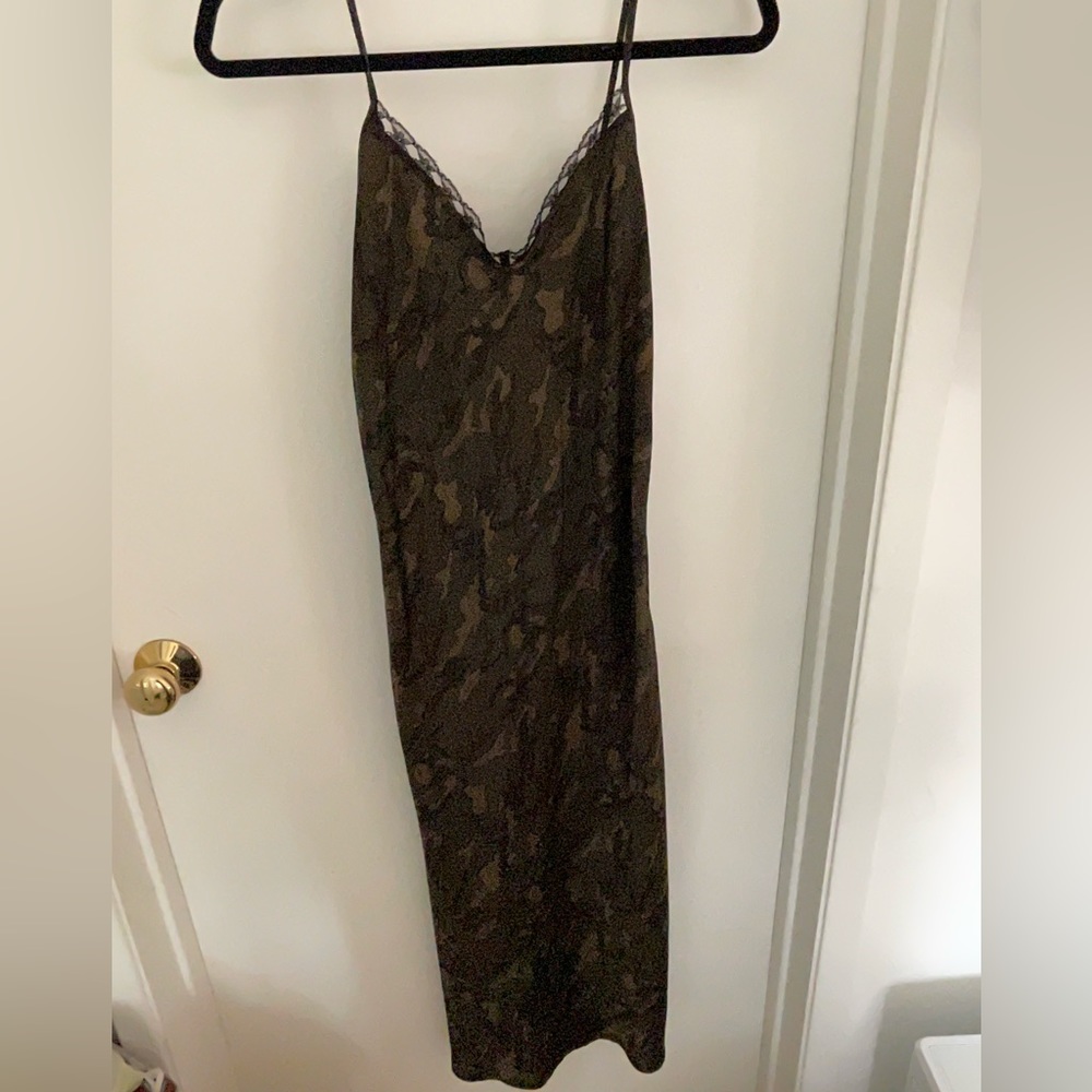Camouflage inspired slip dress